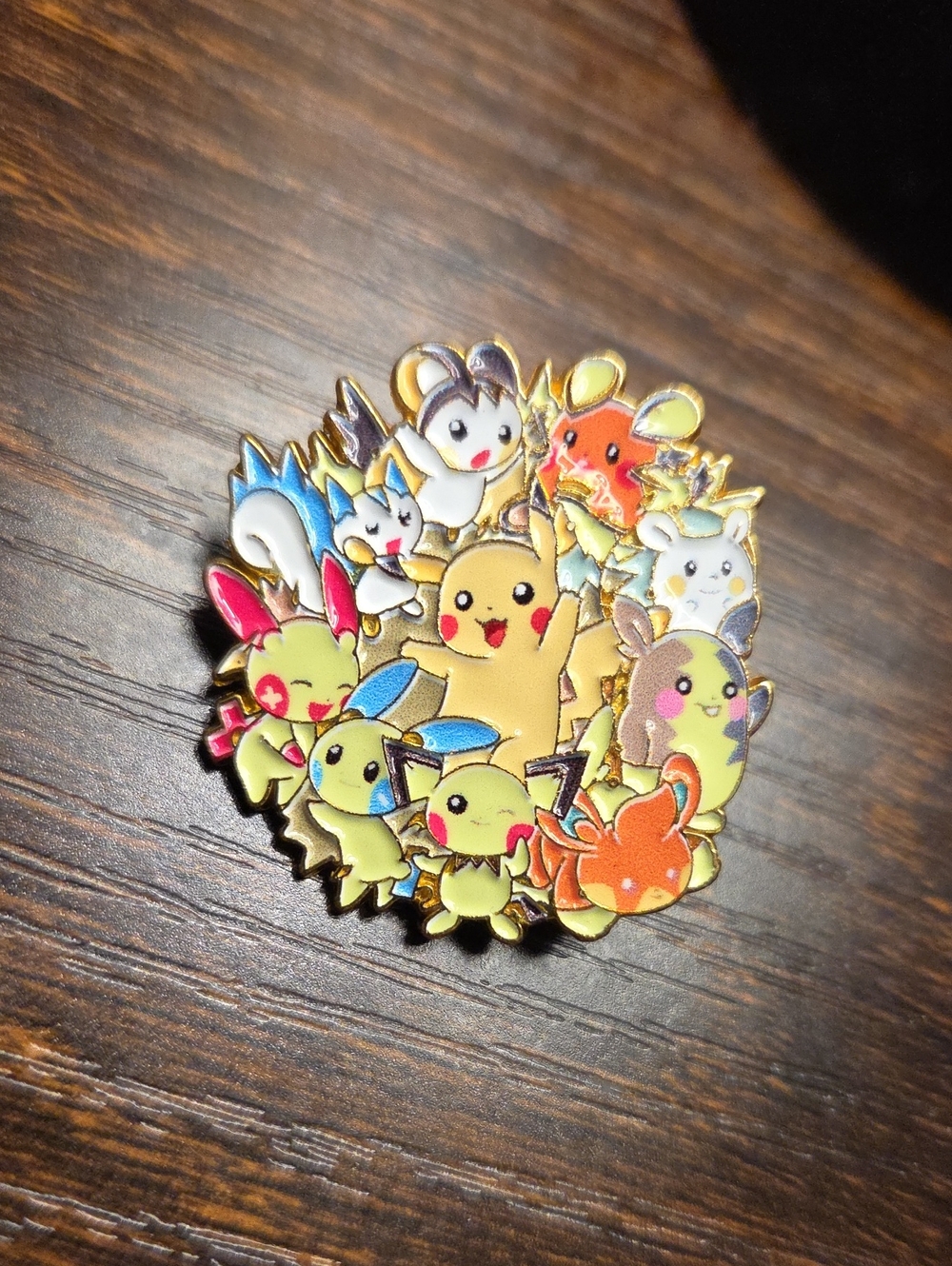 Pokemon Multicolor Pikachu & Friends Enamel Pin